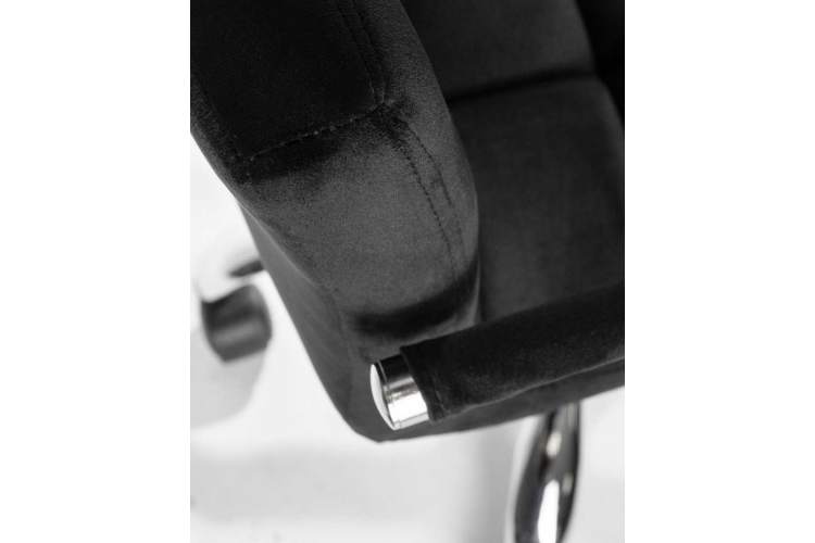 Офисное кресло для персонала DOBRIN TERRY, черный велюр (MJ9-101)-8