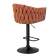 Набор 2 шт Стул барный DOBRIN LEON, оранжевая ткань (LAR 275-27)