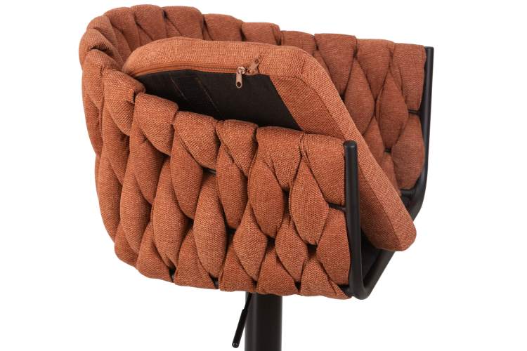 Набор 2 шт Стул барный DOBRIN LEON, оранжевая ткань (LAR 275-27)-7