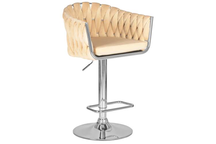 Набор 2 шт Стул барный DOBRIN MARCEL, бежевый велюр (MJ9-10)-1