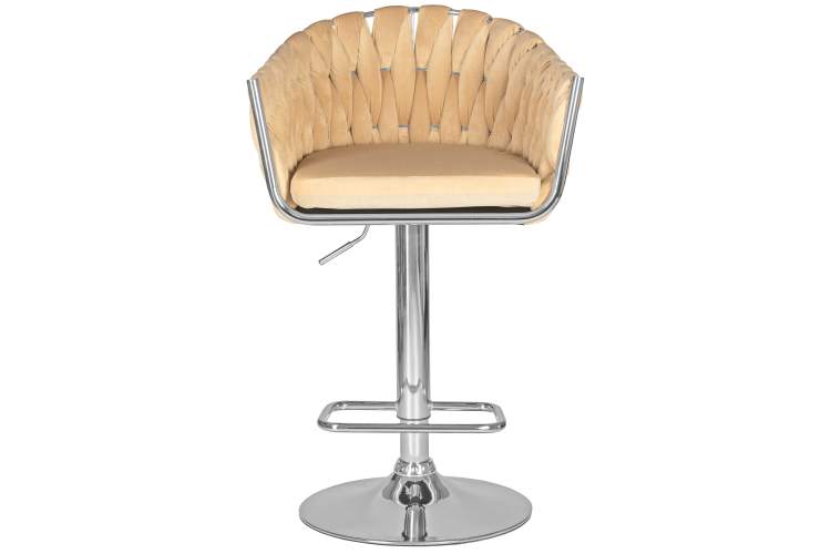 Набор 2 шт Стул барный DOBRIN MARCEL, бежевый велюр (MJ9-10)-6