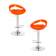 Набор 2 шт Стул барный DOBRIN DISCO, оранжевый