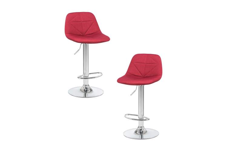 Набор 2 шт Стул барный DOBRIN DINA, бордовый