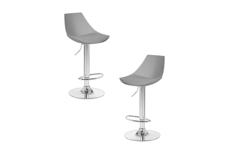 Набор 2 шт Стул барный DOBRIN ROCKY, серый