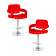 Набор 2 шт Стул барный DOBRIN TIESTO, красный