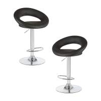 Набор 2 шт Стул барный DOBRIN MIRA, чёрный