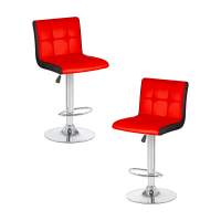 Набор 2 шт Стул барный DOBRIN CANDY, красно-чёрный