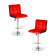 Набор 2 шт Стул барный DOBRIN CANDY, красно-чёрный