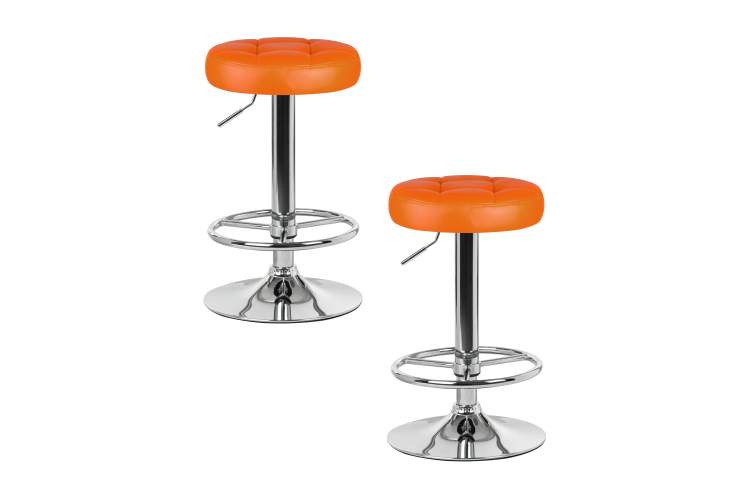 Набор 2 шт Табурет барный DOBRIN BRUNO, оранжевый