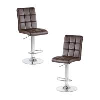 Набор 2 шт Стул барный DOBRIN KRUGER, коричневый