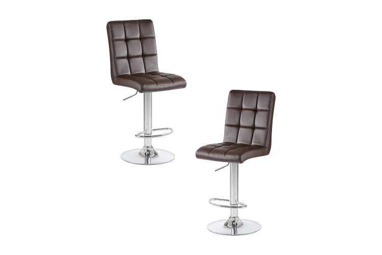 Набор 2 шт Стул барный DOBRIN KRUGER, коричневый