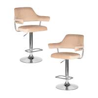 Набор 2 шт Стул барный DOBRIN CHARLY, бежевый велюр (MJ9-10)