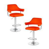 Набор 2 шт Стул барный DOBRIN CHARLY, оранжевый