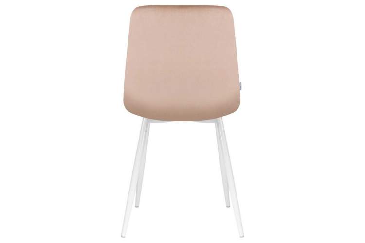 Стул обеденный DOBRIN ALEX, белые ножки, мокко велюр (V108-104),-4