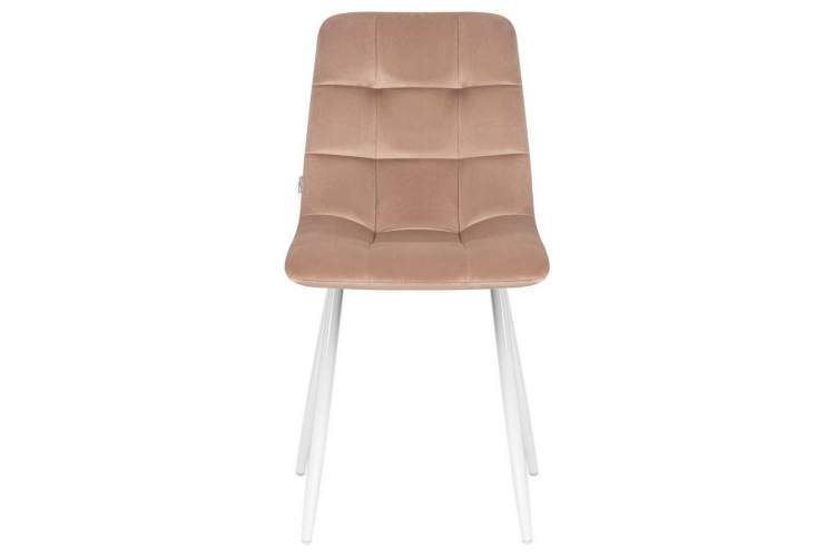 Стул обеденный DOBRIN ALEX, белые ножки, мокко велюр (V108-104),-5