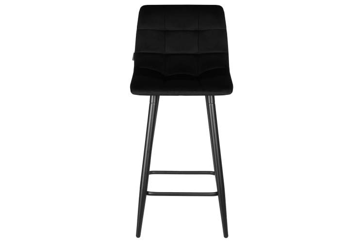 Набор 2 шт Стул полубарный DOBRIN OLIVIA, черные матовые ножки, черный велюр (108-77)-6