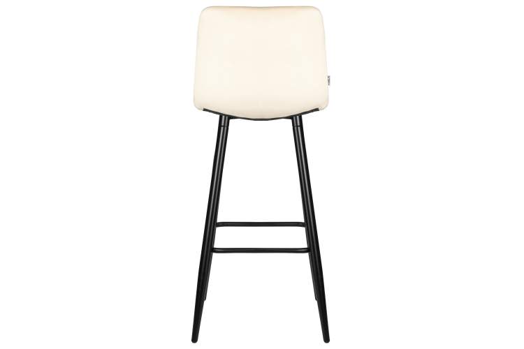 Набор 2 шт Стул барный DOBRIN NICOLE, черные матовые ножки, кремовый велюр (108-113)-5