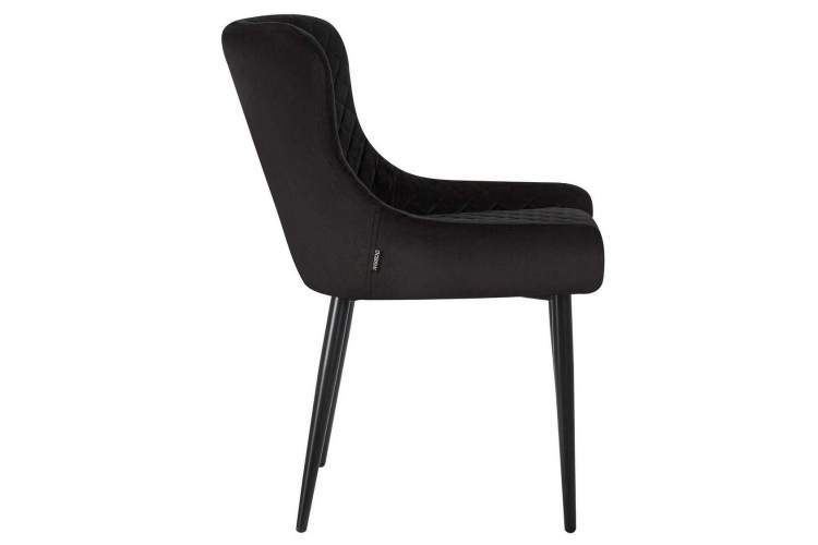 Стул обеденный DOBRIN RICHARD, черные матовые ножки, черный велюр (V108-77)-2