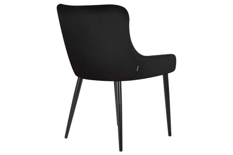 Стул обеденный DOBRIN RICHARD, черные матовые ножки, черный велюр (V108-77)-3