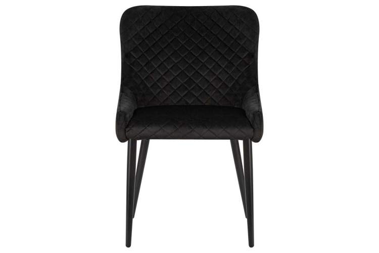 Стул обеденный DOBRIN RICHARD, черные матовые ножки, черный велюр (V108-77)-5