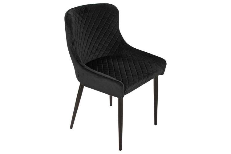 Стул обеденный DOBRIN RICHARD, черные матовые ножки, черный велюр (V108-77)-6