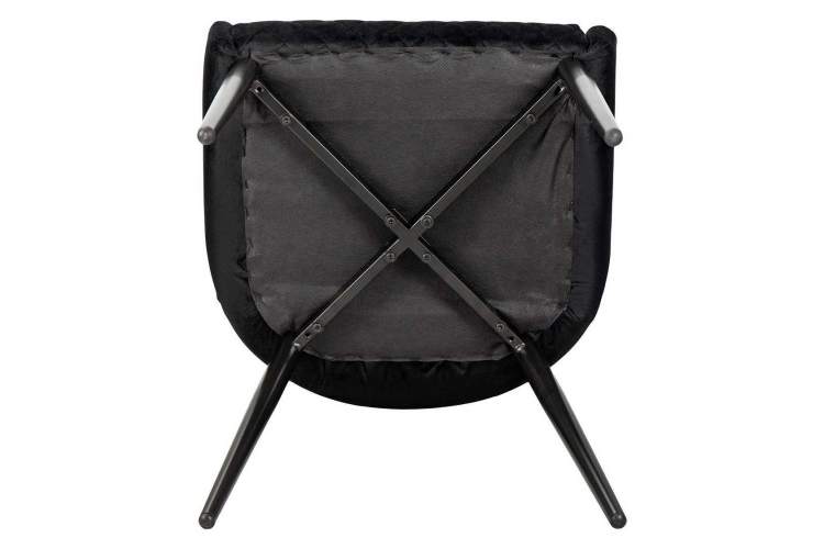 Стул обеденный DOBRIN RICHARD, черные матовые ножки, черный велюр (V108-77)-8