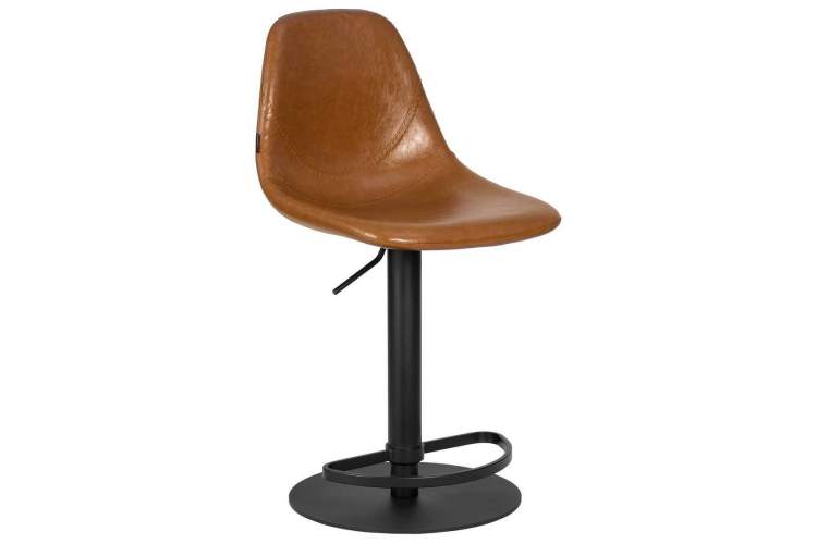 Стул барный DOBRIN ROME, коричневый винтажный PU (MS09)