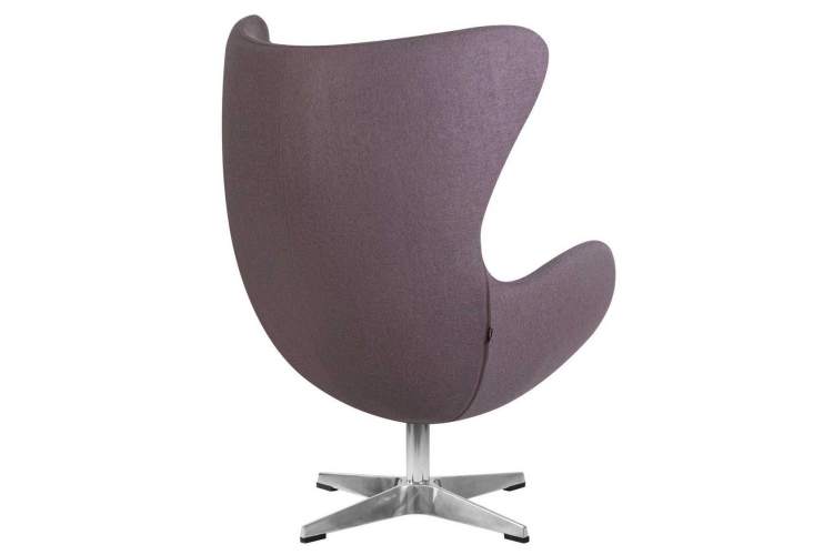Кресло дизайнерское DOBRIN EGG, серая ткань AF7-3