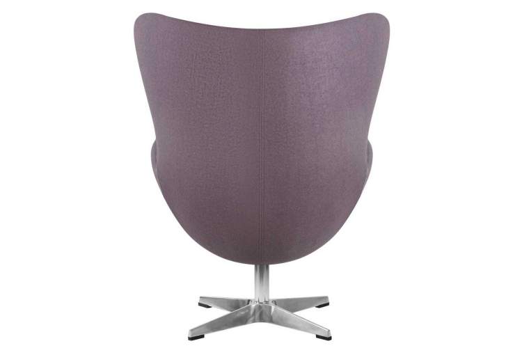 Кресло дизайнерское DOBRIN EGG, серая ткань AF7-4