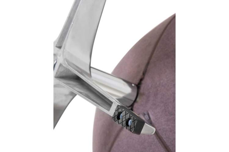 Кресло дизайнерское DOBRIN EGG, серая ткань AF7-8