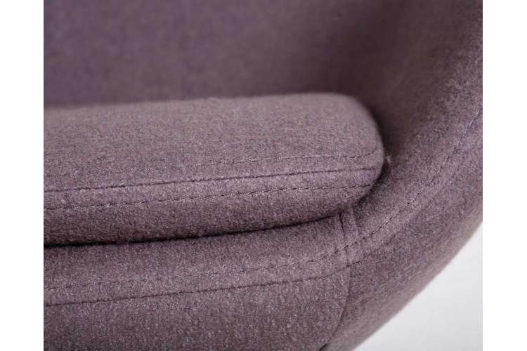 Кресло дизайнерское DOBRIN EGG, серая ткань AF7-10