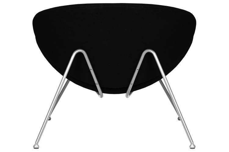 Набор 2 шт Кресло дизайнерское DOBRIN EMILY, черный ткань AF9, хромированная сталь-5