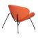 Набор 2 шт Кресло дизайнерское DOBRIN EMILY, оранжевая ткань AF, черное основания