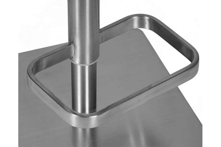 Стул барный DOBRIN ALDO, черный PU YP33-19, основание из нержавеющей стали-8