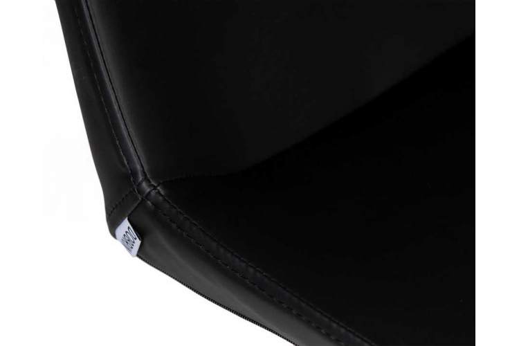 Стул барный DOBRIN ALDO, черный PU YP33-19, основание из нержавеющей стали-9