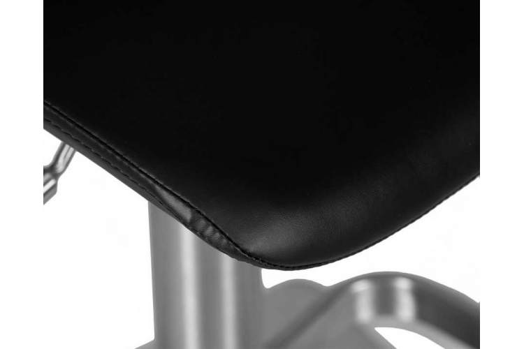 Стул барный DOBRIN ALDO, черный PU YP33-19, основание из нержавеющей стали-10