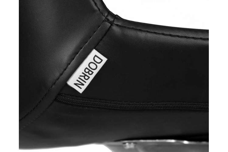 Стул барный DOBRIN ALDO, черный PU YP33-19, основание из нержавеющей стали-11