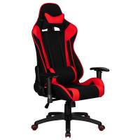 Геймерское Кресло игровое DOBRIN DALLAS, черно-красная ткань