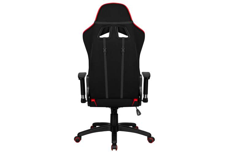 Кресло игровое DOBRIN DALLAS, черно-красная ткань-4