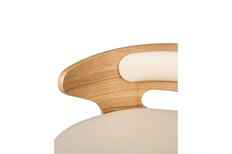 Набор 2 шт Стул барный DOBRIN FRED, натуральное дерево, кремовый-8