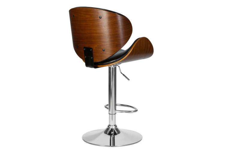 Стул барный DOBRIN JACK, цвет черный глянец PU ABD 002-3