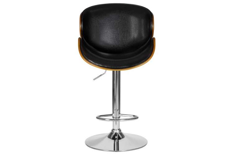 Стул барный DOBRIN JACK, цвет черный глянец PU ABD 002-5