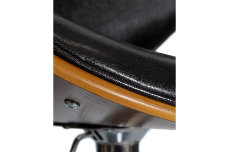 Стул барный DOBRIN JACK, цвет черный глянец PU ABD 002-6