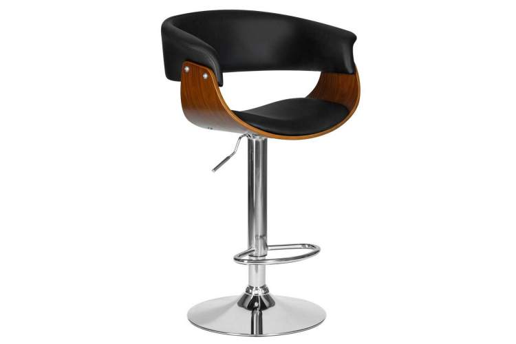 Стул барный DOBRIN OSTIN, цвет черный PU ABA 001