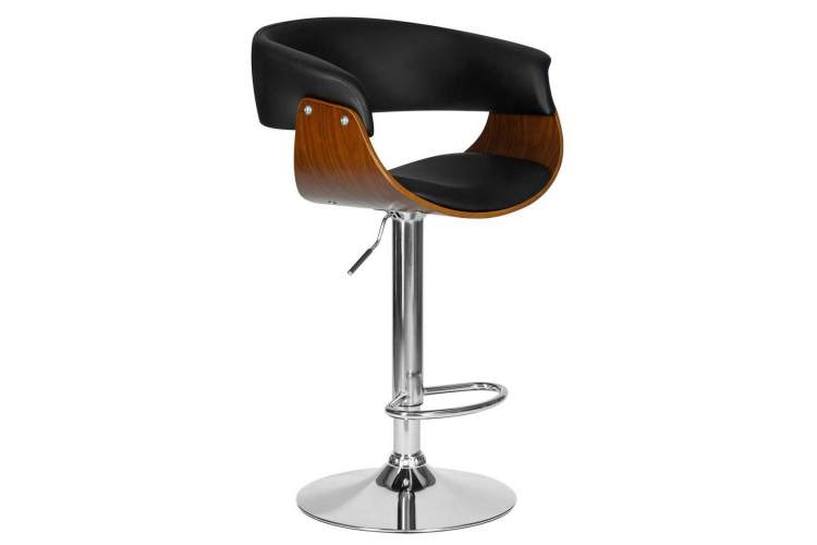 Стул барный DOBRIN OSTIN, цвет черный PU ABA 001-1