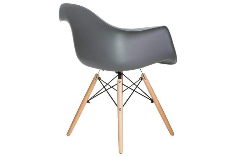 Стул обеденный DOBRIN DAW, ножки светлый бук, цвет сиденья тёмно-серый (GR-04)-2
