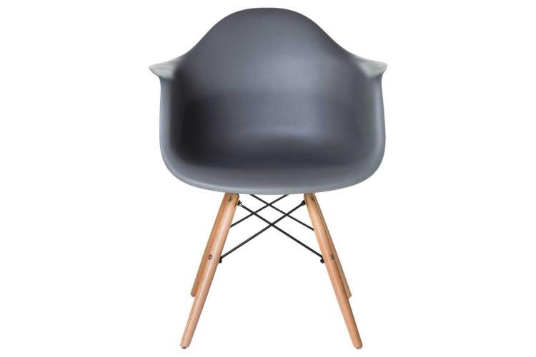 Стул обеденный DOBRIN DAW, ножки светлый бук, цвет сиденья тёмно-серый (GR-04)-4