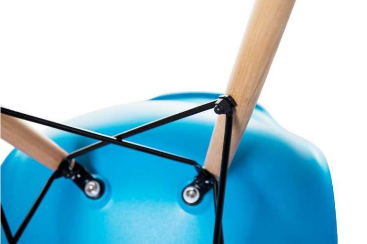 Стул обеденный LMZL-PP623, ножки светлый бук, цвет сиденья голубой-6