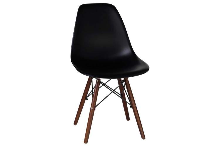 Стул обеденный LMZL-PP623, ножки тёмный бук, цвет сиденья чёрный