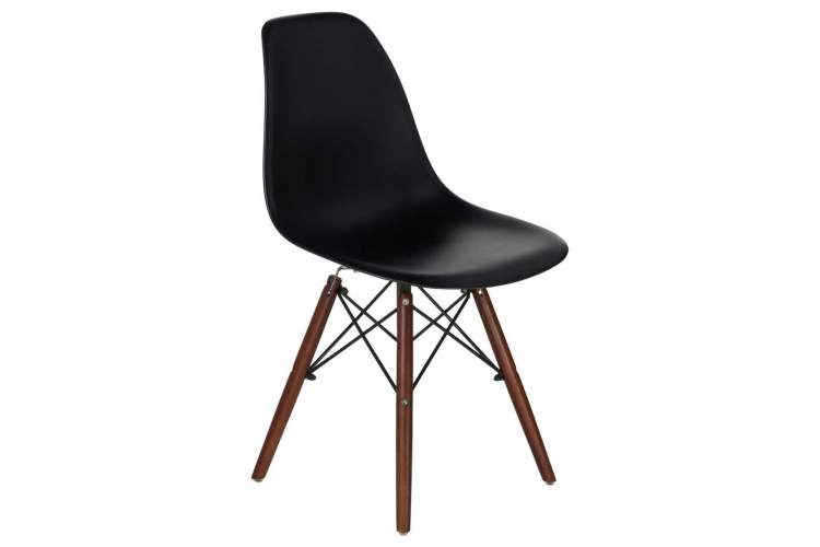 Стул обеденный LMZL-PP623, ножки тёмный бук, цвет сиденья чёрный-1